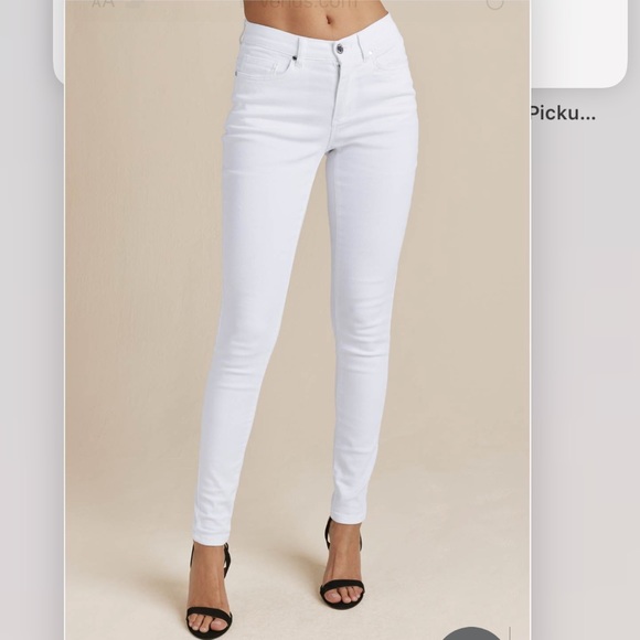 Sold EBay Venus White Mid Rise Stretchy Skinny jeans - Picture 2 of 15